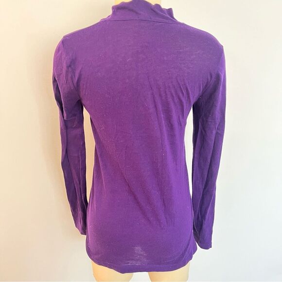 J. Crew Purple Long Sleeves Open Front Always Cardigan Size Small - Picture 5 of 7